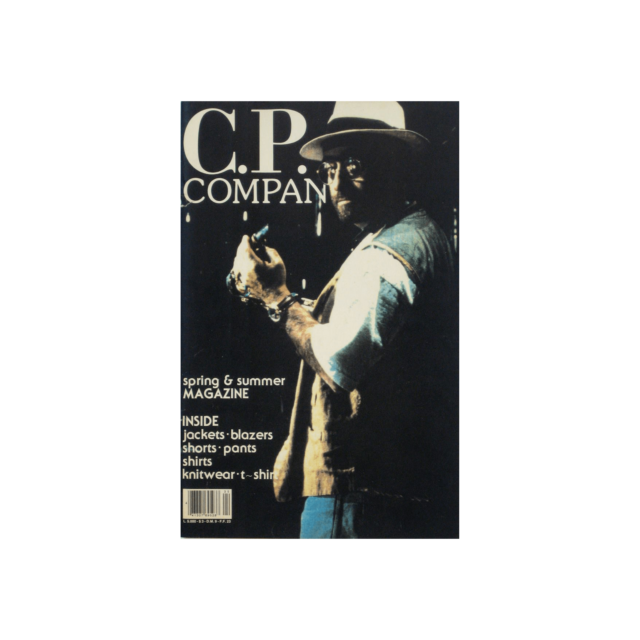 Lucio Dalla on the cover of the C.P. Company magazine